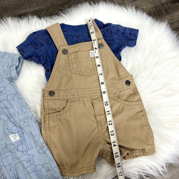 Carter's Baby 9 Months Puppy Dog Jumpsuit Overalls Outfit Bundle Lot - Picture 7 of 9
